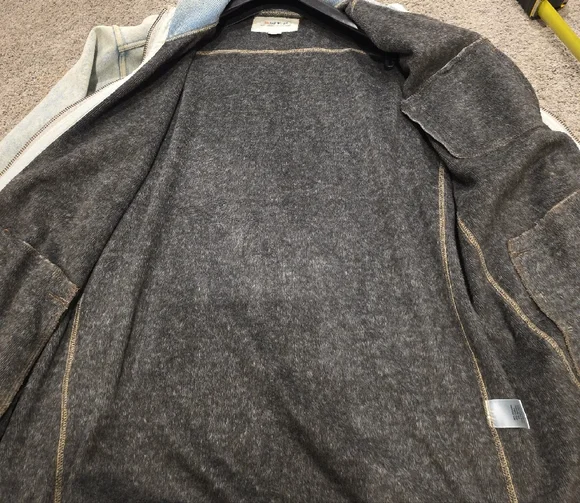 32 BAR blues Men's Zip-Up Sweater in Light Blue